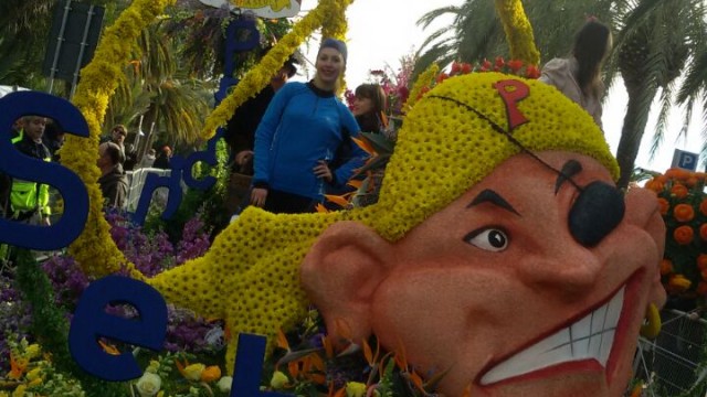 Carro fiorito di Seborga per il corso fiorito Sanremo in Fiore