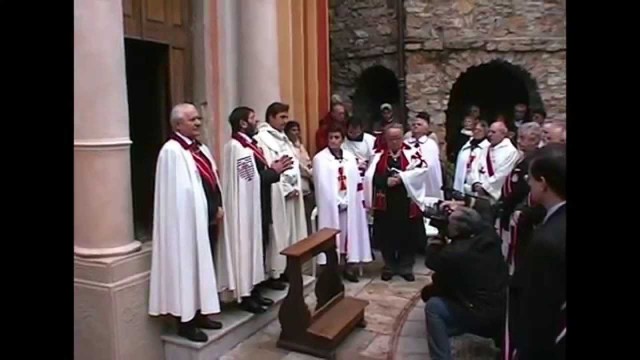 20/01/2003: Addobbamento dei cavalieri per S.A.S. Giorigio I, Principe di Seborga