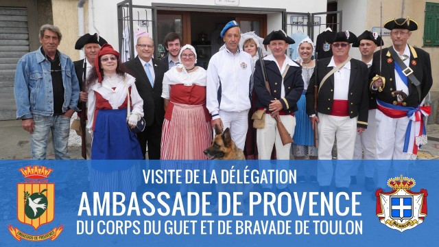 24/05/2015 : Visite de la délégation de l’Ambassade de Provence et du Corps du Guet et de Bravade de Toulon