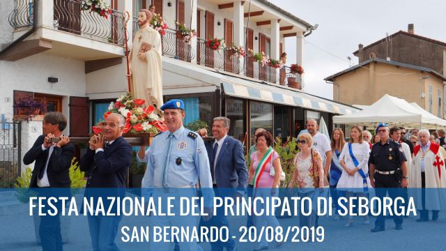 20/08/2019 : Fête nationale de la Principauté de Seborga 2019 – Saint Bernard