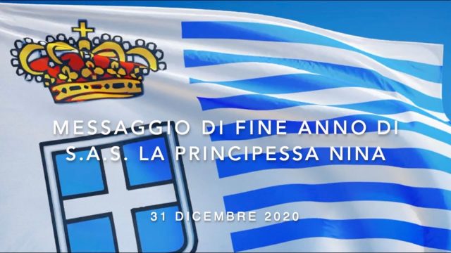 Message de fin d’année 2020 de S.A.S. la Princesse Nina de Seborga