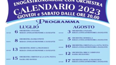 Eventi – Sagre di quest’estate 2023 a Seborga